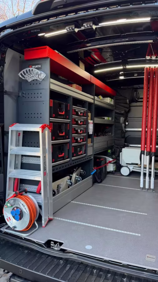 ford transit wuerth umbau innenleben