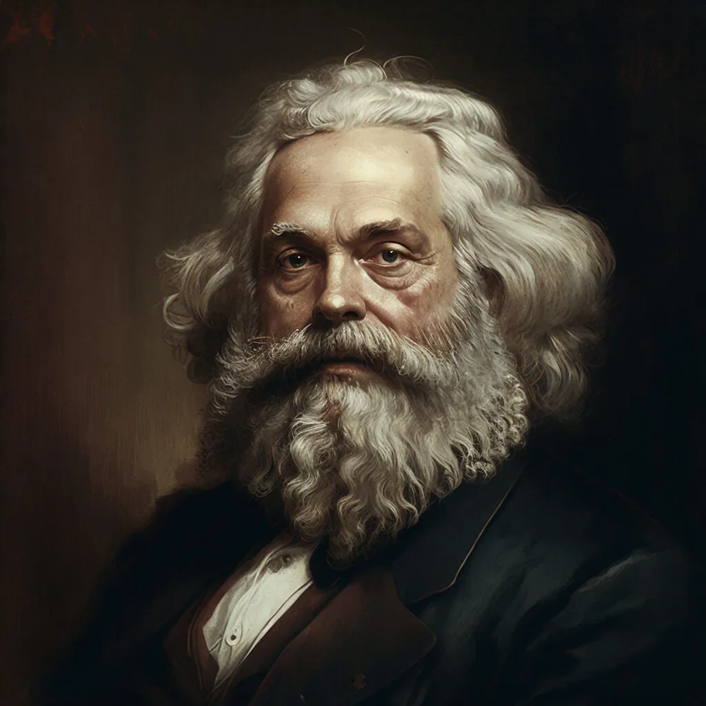 Karl Marx als Portrait | AI