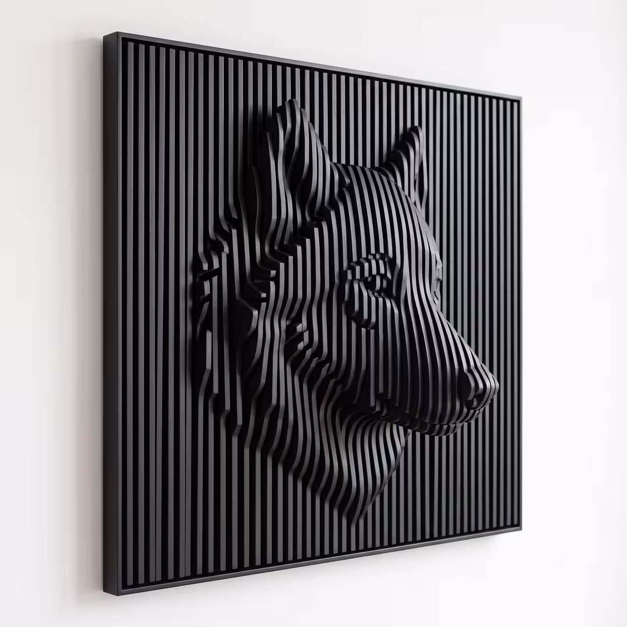 kunst parametrischer hundekopf gemini 3 6